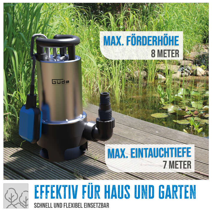 Güde Schmutzwassertauchpumpe GS 1103 PI